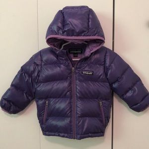 Patagonia baby purple puffer